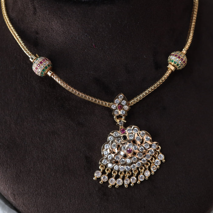 Heritage gold plated short necklace AA170065