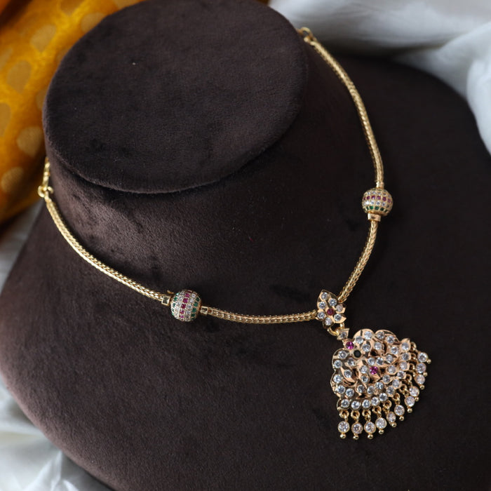 Heritage gold plated short necklace AA170065