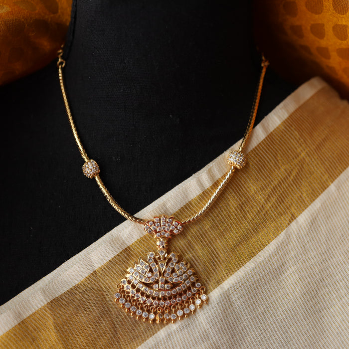 Heritage gold plated short necklace necklace H0015