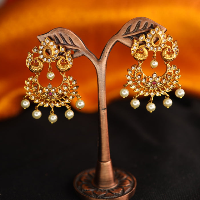 Cz stone drop  earrings 466677