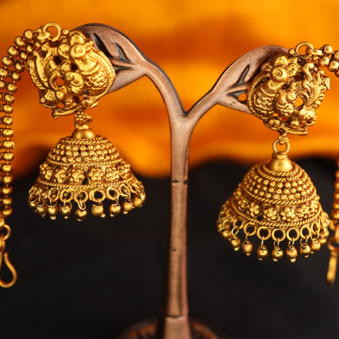 Antique gold Jumka earrings 12498890