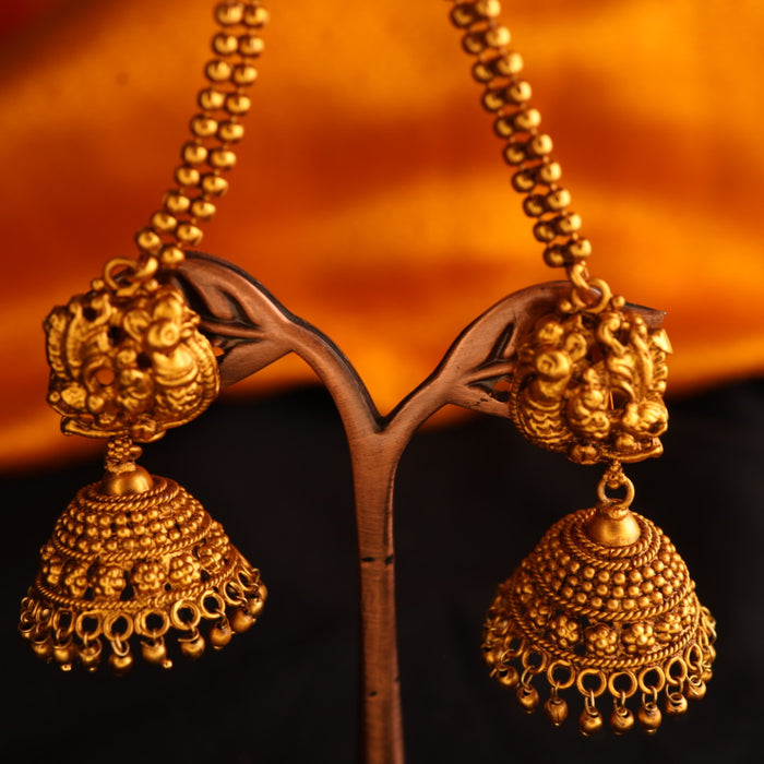 Antique gold Jumka earrings 12498890