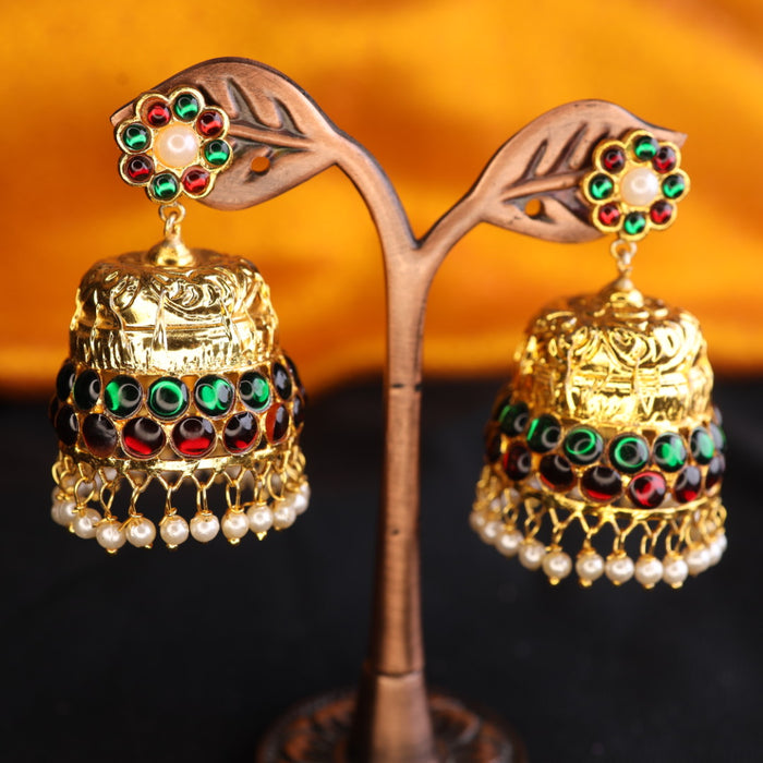 Antique kemp stone jumka earrings 124265