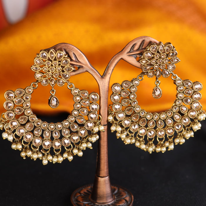Trendy Antique flat earrings 124659