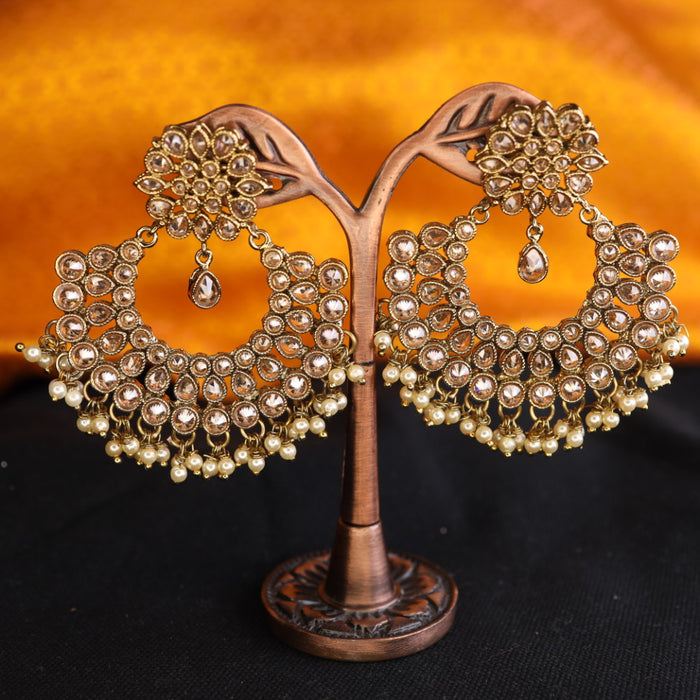 Trendy Antique flat earrings 124659