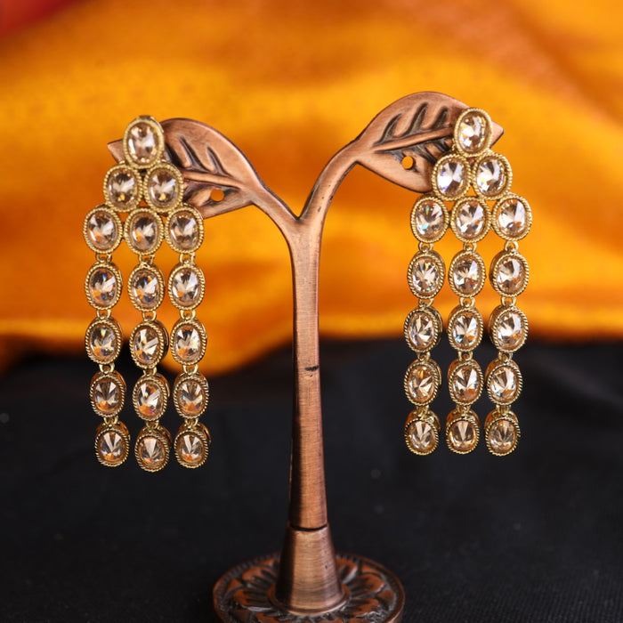 Trendy Antique flat earrings 124660