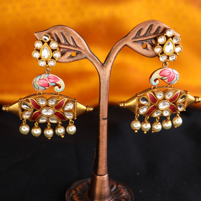 Trendy Antique flat earrings 124661