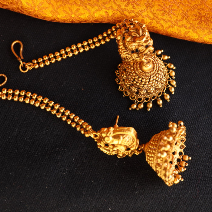 Antique gold Jumka earrings 12498890