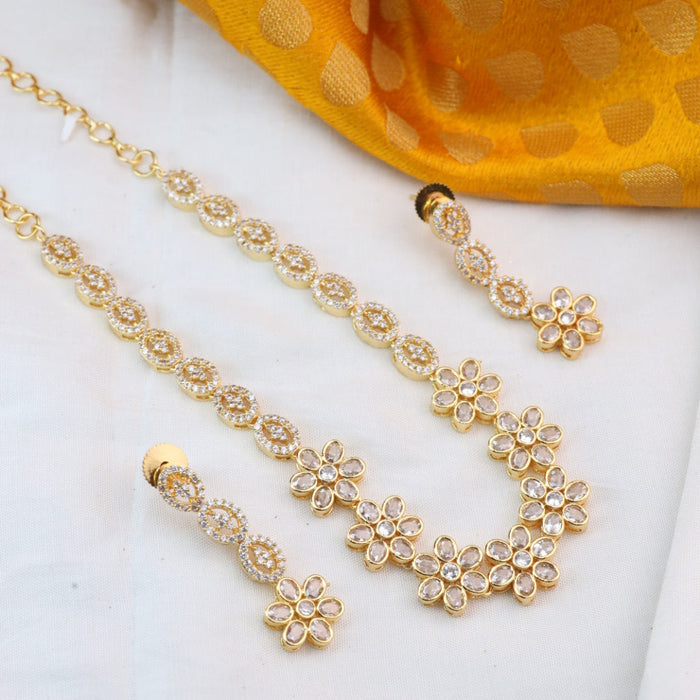 Heritage gold plated short necklace necklace 124581