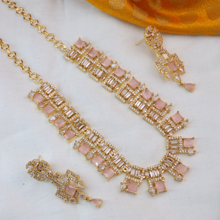 Heritage gold plated short necklace necklace 12459