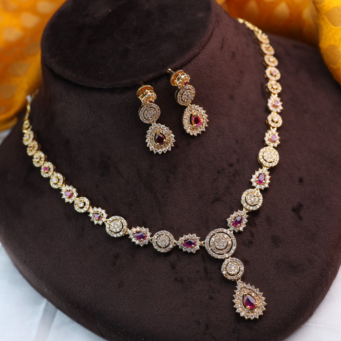 Heritage gold plated short necklace necklace 12463