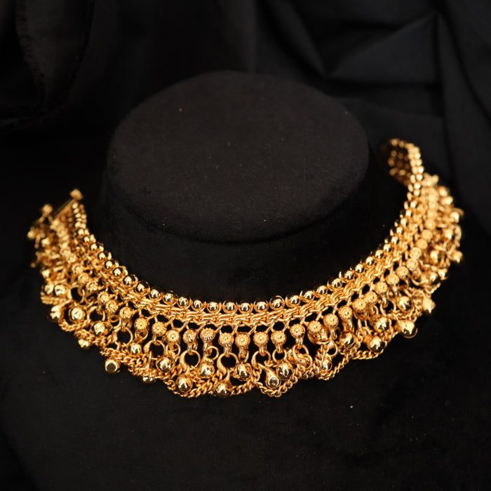 Heritage gold plated grand traditional payal HAN001