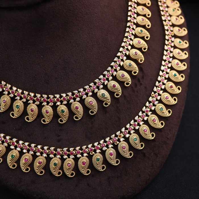 Antique gold  traditional payal AN004