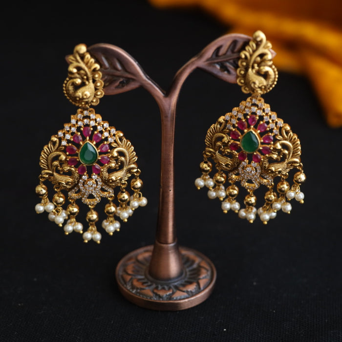 Antique flat earrings 124488