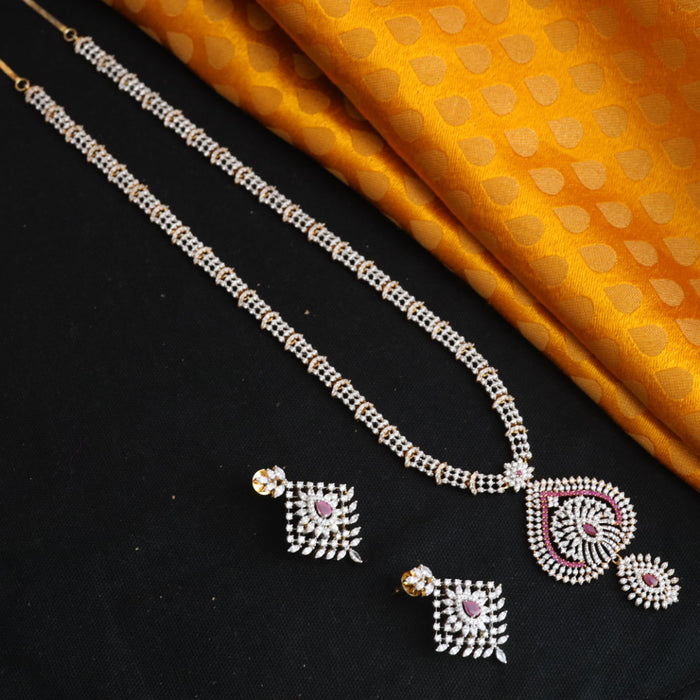 Antique short necklace with earrings 144881