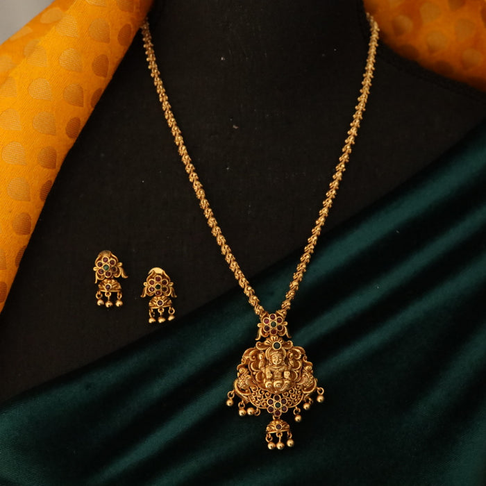 Antique long pendant chain with earrings 144883