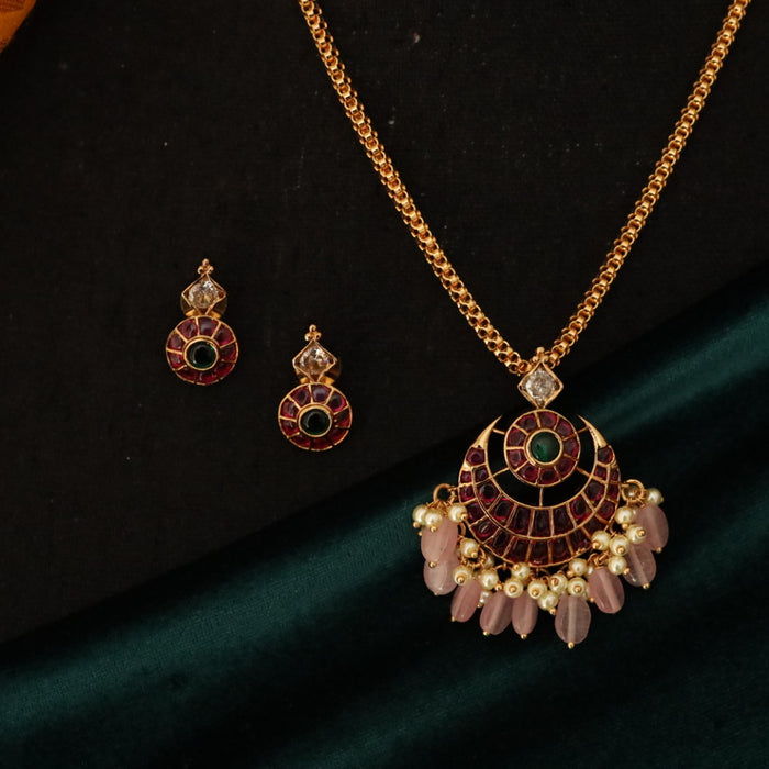 Antique pendant chain  with earrings 144891