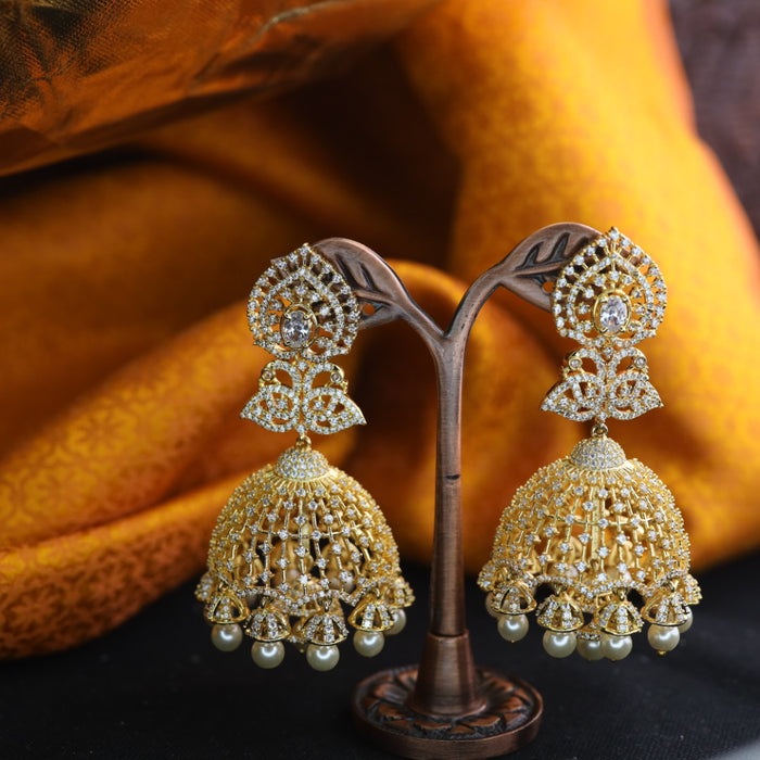 Heritage cz stone jumka earrings 124668