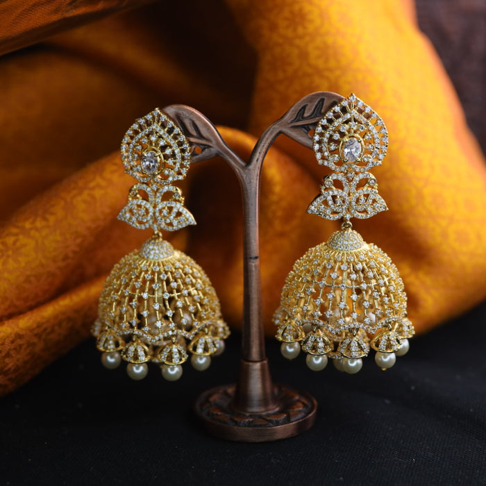 Heritage cz stone jumka earrings 124668