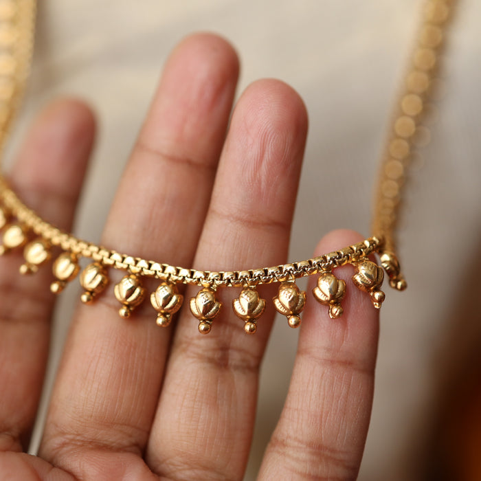 Heritage gold plated padakam chain 148872