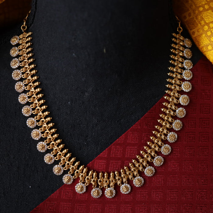 Antique coin short necklace with earrings SS10-135