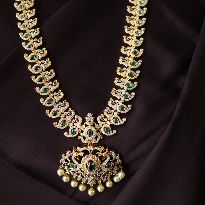 heritage mango design long necklace with earrings 988920