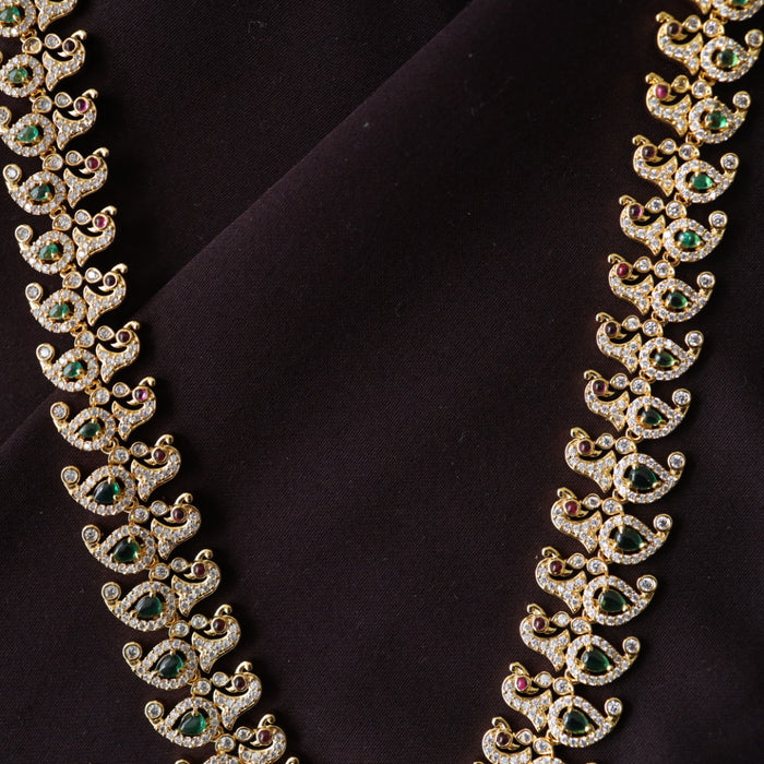 heritage mango design long necklace with earrings 988920