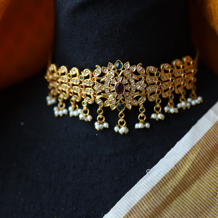 Antique choker necklace with earrings CCB346