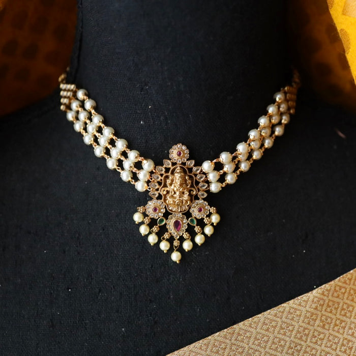 Padmini Antique choker necklace and earrings 46633