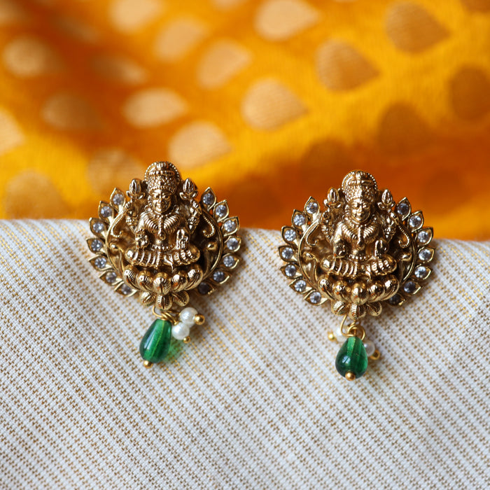 Antique gold drop earring AD291