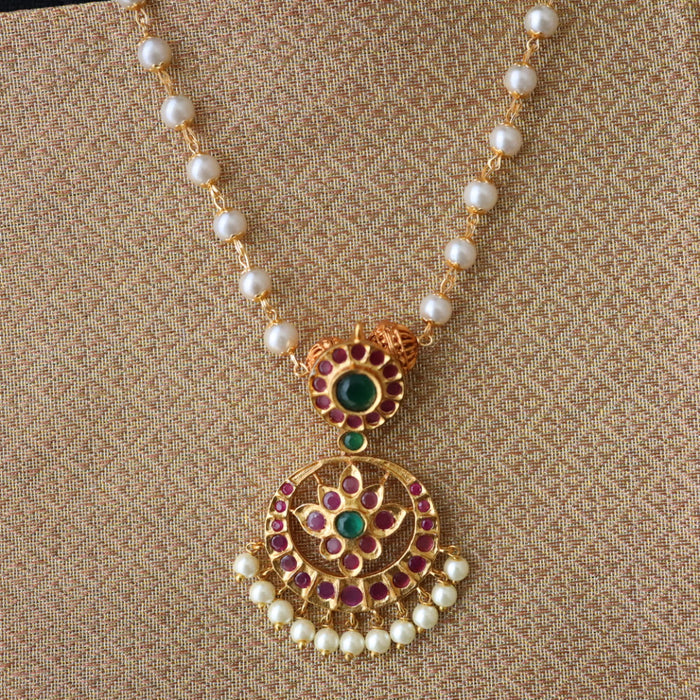 PADMINI pearl long necklace with earrings 1770876
