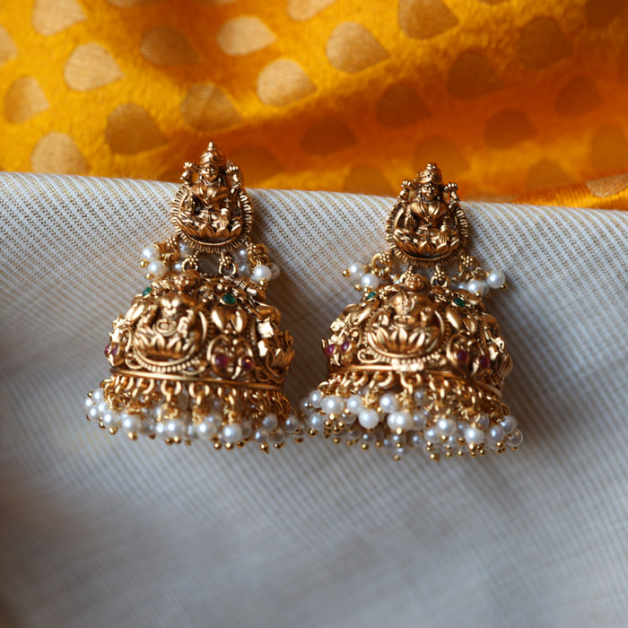 Antique temple jumka earrings AJ641