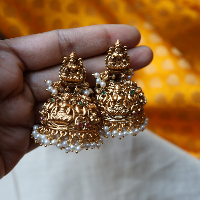Antique temple jumka earrings AJ641