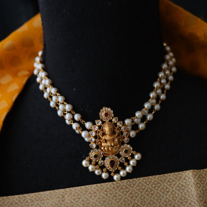 PADMINI pearl choker necklace with earrings 177068