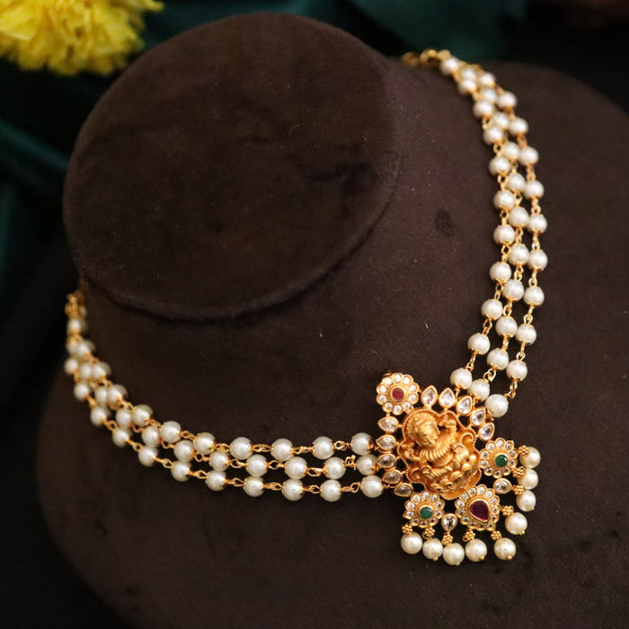 PADMINI pearl choker necklace with earrings 177068