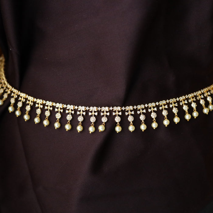 Heritage gold plated long necklace / waistchain with earrings 12344765