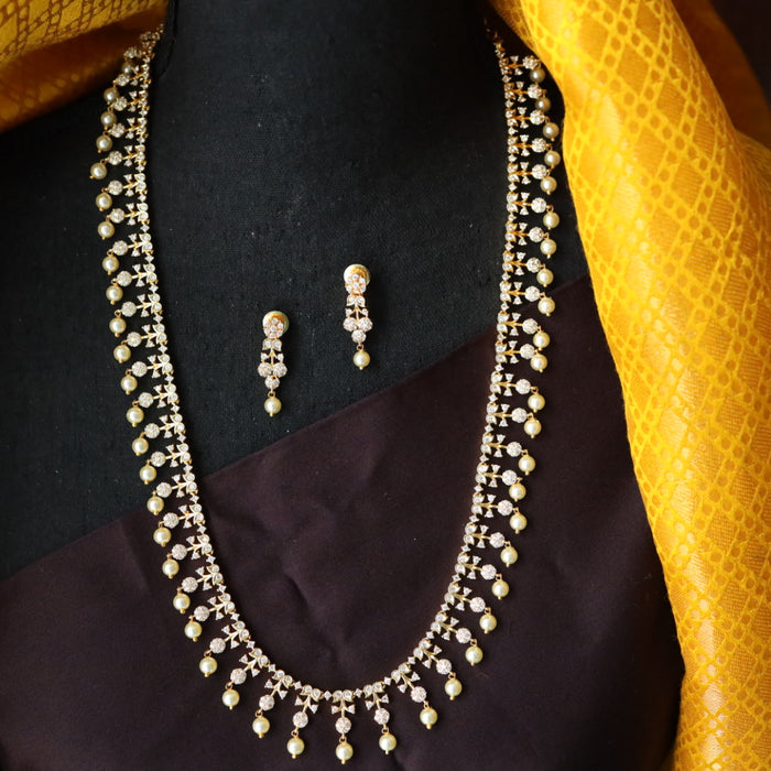 Heritage gold plated long necklace / waistchain with earrings 12344765