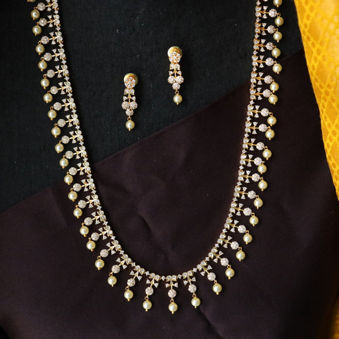 Heritage gold plated long necklace / waistchain with earrings 12344765