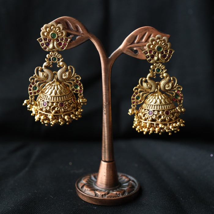 Antique  gold jumka earring 462345