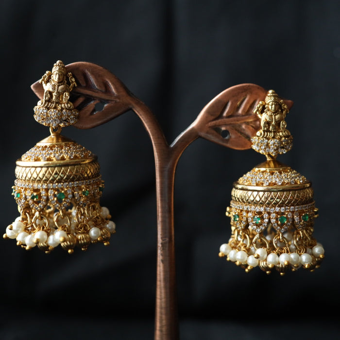 Antique temple jumka earring 46213