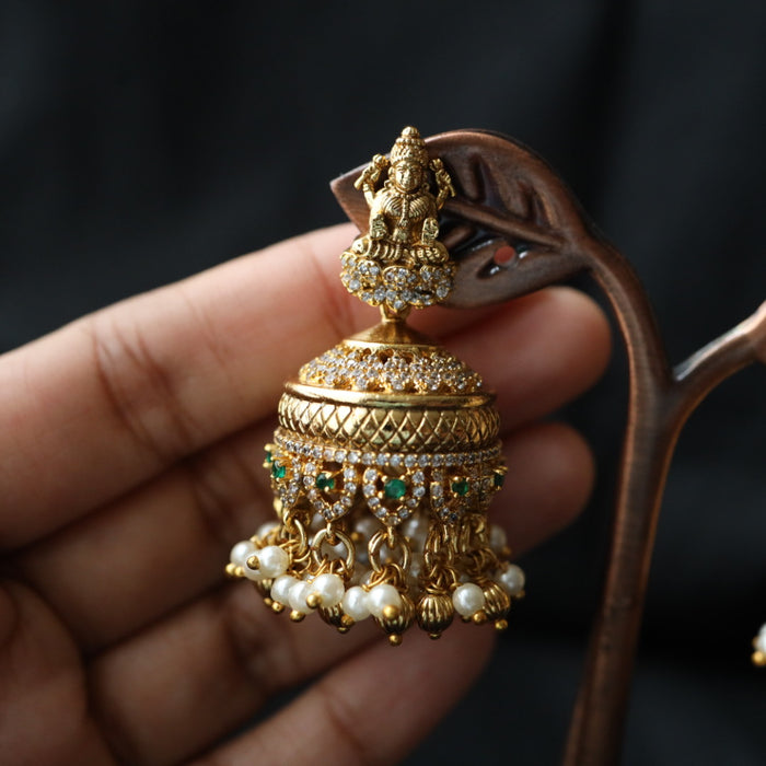 Antique temple jumka earring 46213