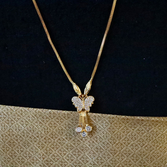 Heritage gold plated short necklace with earrings 134614