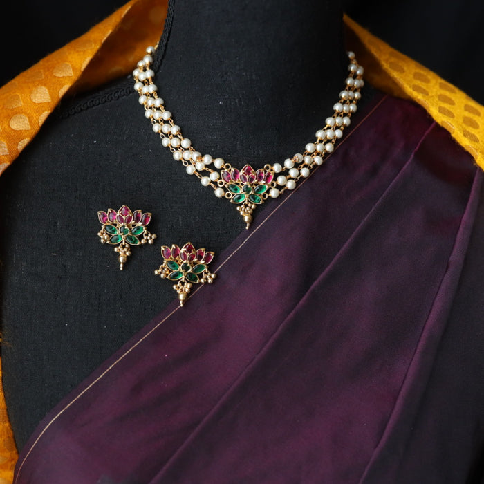 Padmini Antique choker necklace and earrings 816986