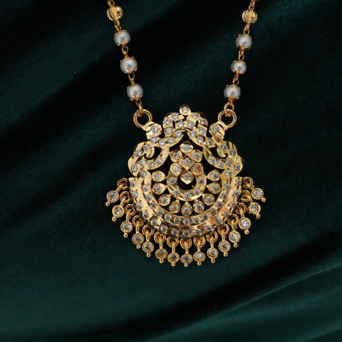 Heritage gold plated padakam necklace 134624
