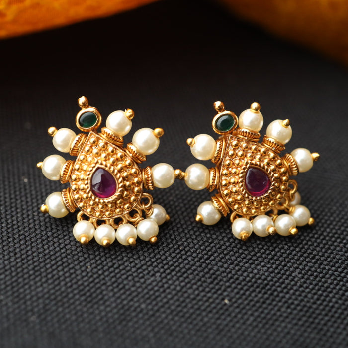 Antique pearl studd earring 4666711