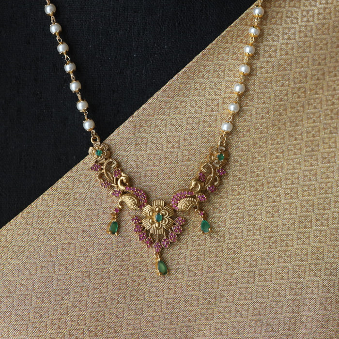 Padmini Antique long necklace and earrings 816689