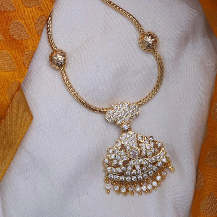Heritage gold plated short necklace 134633