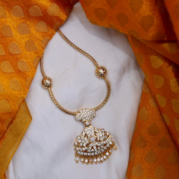Heritage gold plated short necklace 134633