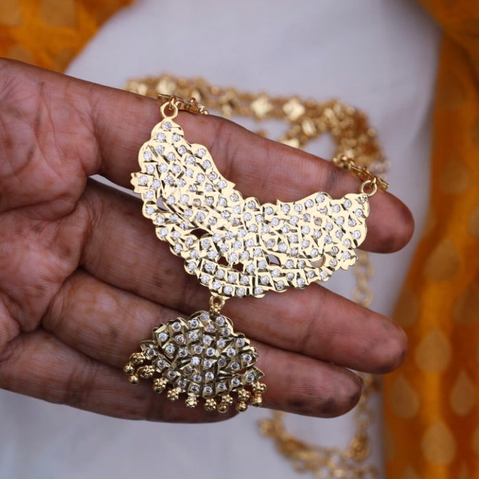Heritage gold plated padakam necklace 134618