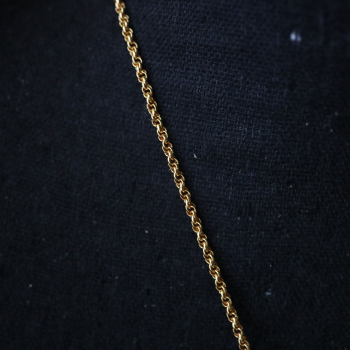 Heritage gold plated short chain with pendant 14561